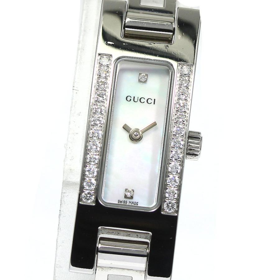 【稼働/箱付き】GUCCI グッチ クォーツ 腕時計 シルバー 3900L GUCCI（グッチ） GUCCI 3900L ダイヤベゼル クォーツ レディース