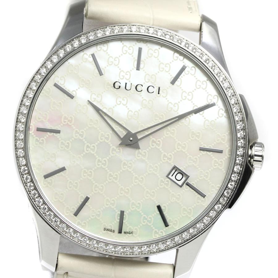 グッチ GUCCI 126.3/YA126306 Ｇタイムレス ダイヤベゼル GUCCI グッチ 126.3/YA126306 Gタイムレス ダイヤベゼル デイト