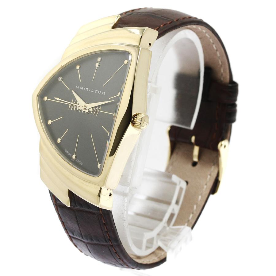 『HAMI VEN H244210 純正茶革』 HAMILTON ベンチュラ H244210 記念モデル ダイヤ HAMI VEN