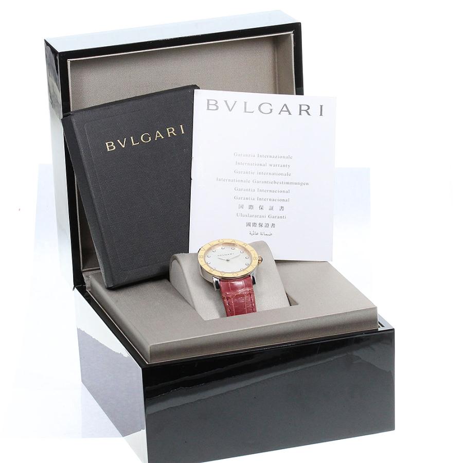 ブルガリ☆BVLGARI12P+ダイヤベゼル☆ダイヤ鑑定書つきウォッチ
