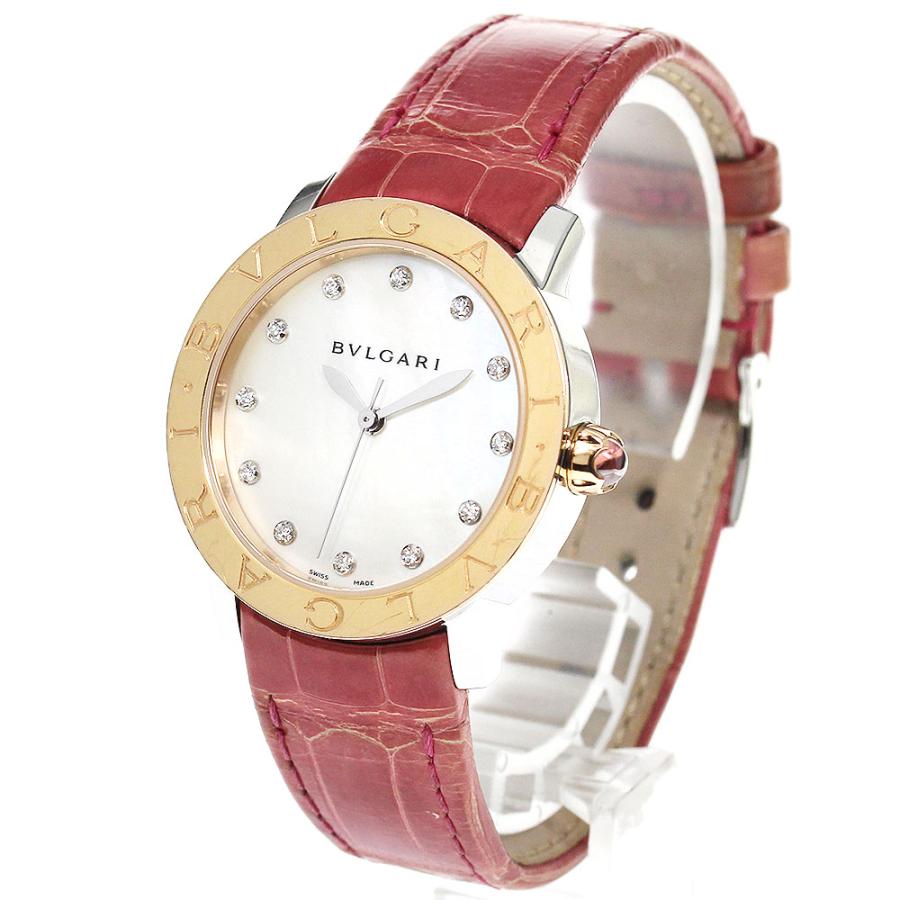 BVLGARI ブルガリ BBLP33SG ブルガリブルガリ 12Pダイヤ PGベゼル 自動  