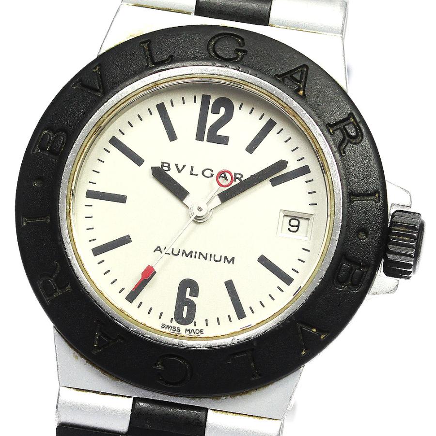 BVLGARI ブルガリ AL29A アルミニウム デイト クォーツ レディース