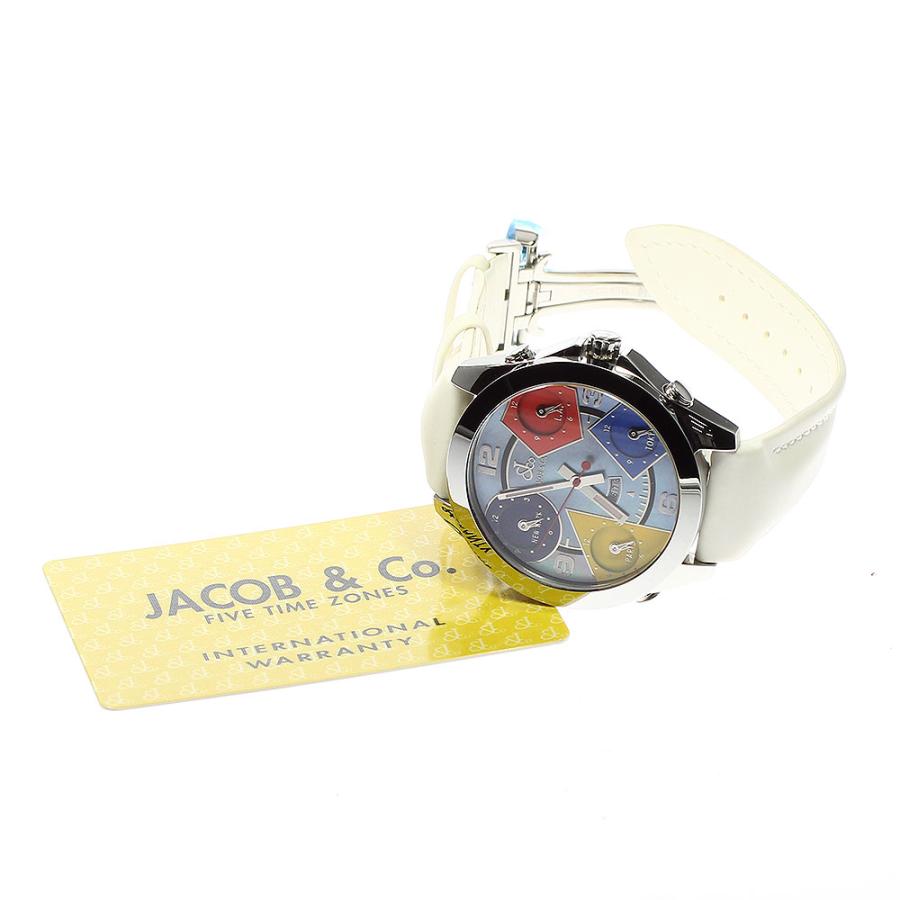 JACOB&CO ジェイコブ 5タイムゾーン デイト クォーツ メンズ 良品