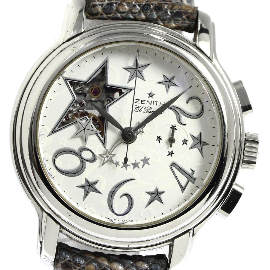 ゼニス ZENITH 03.1230.4021 スタースカイ オープン クロノグラフ 自動巻き レディース _949691 ZENITH（ゼニス） ZENITH 03.1230.4021/32.C577 スタースカイ オープン