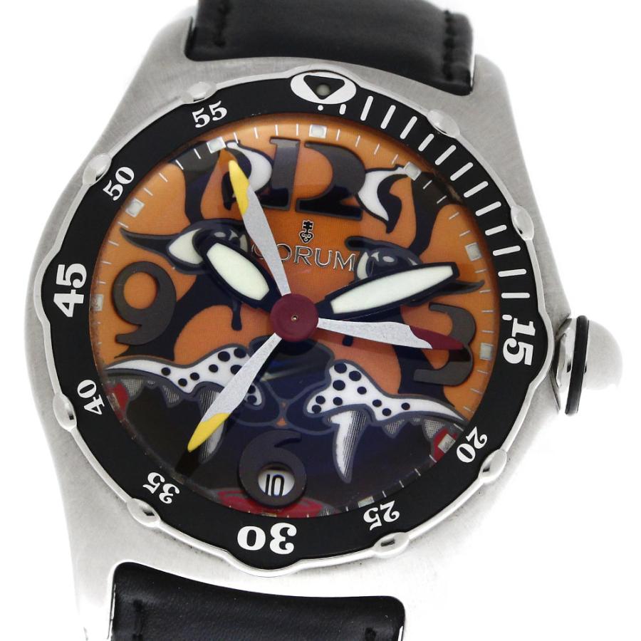 CORUM コルム 82.180.20 バブル ダイブ ボンバー タイガー デイト 自動 