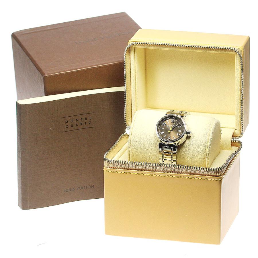 LOUIS VUITTON ルイ・ヴィトン Q1211 タンブール デイト クォーツ