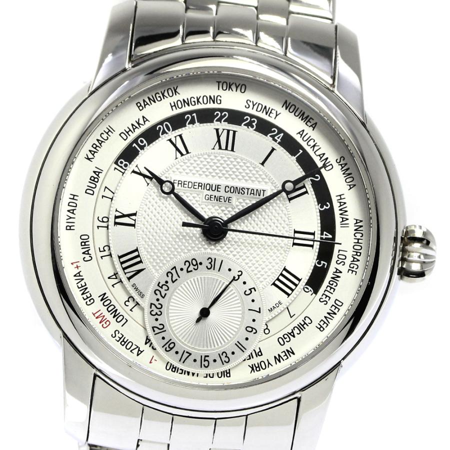 Frederique Constant Worldtimer クロコダイルレザー FREDERIQUE