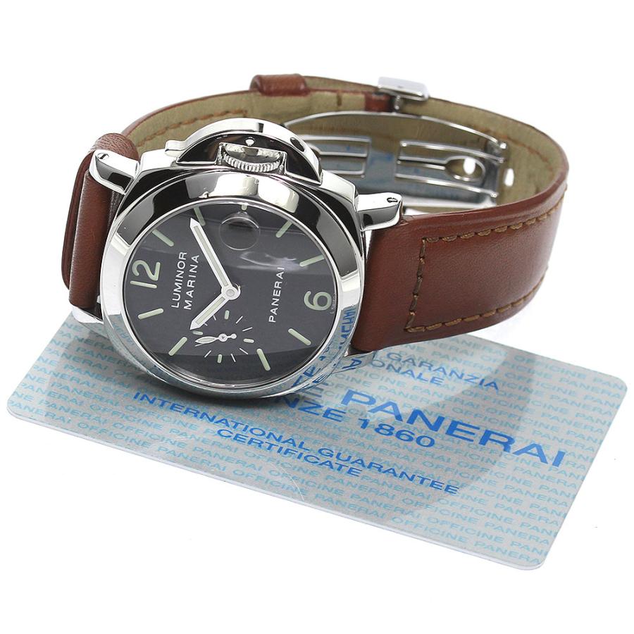 パネライ PANERAI PAM00048 ルミノール マリーナ スモールセコンド デイト 自動巻き メンズ 保証書付き_767245｜closer0510｜02