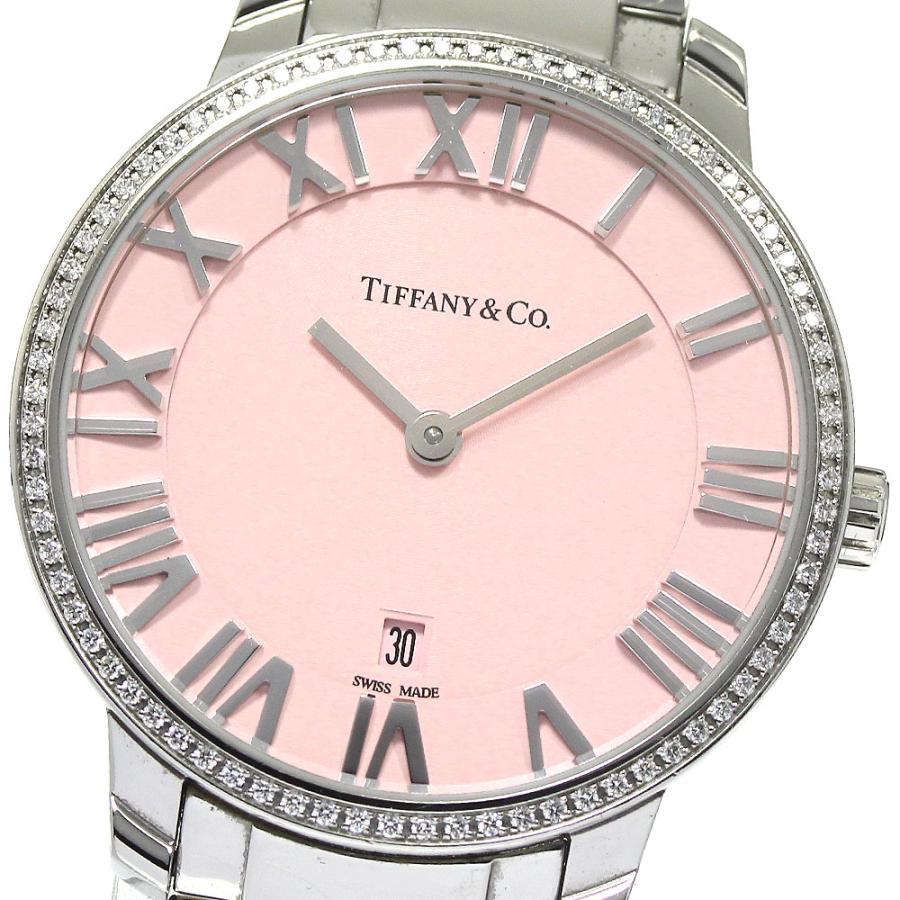 ティファニーアトラス 2-ハンド デイト クオーツ QZ ステンレス SS