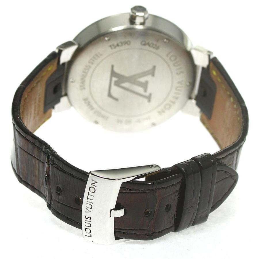 LOUIS VUITTON タンブール スリム デイト QA026クオーツメンズ ルイ・ヴィトン(LOUIS VUITTON)ルイ・ヴィトン タンブールスリム