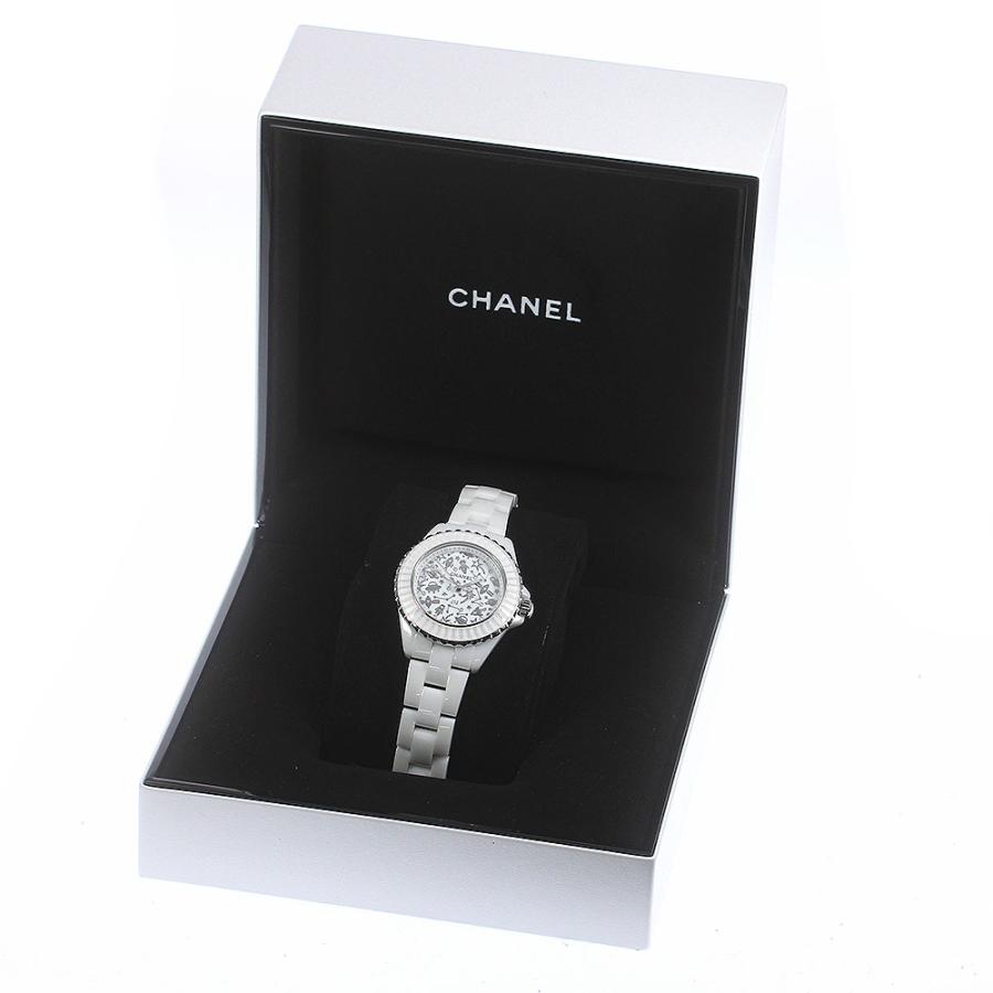 CHANEL シャネル H7990 J12 コズミック 白セラミック ダイヤモンド  