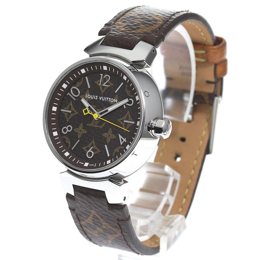 ルイ・ヴィトン LOUIS VUITTON QA071 タンブールMM モノグラム 34 クォーツ レディース _943955 LOUIS VUITTON（ルイ・ヴィトン） LOUIS VUITTON QA071 タンブール
