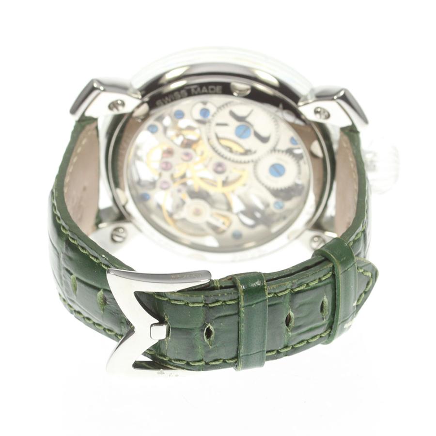 S*a様 ガガミラノ6090.01 マヌアーレ48 スケルトン手巻き　保証書付き GaGa MILANO ガガミラノ 6090.01 マヌアーレ48 スケルトン 手