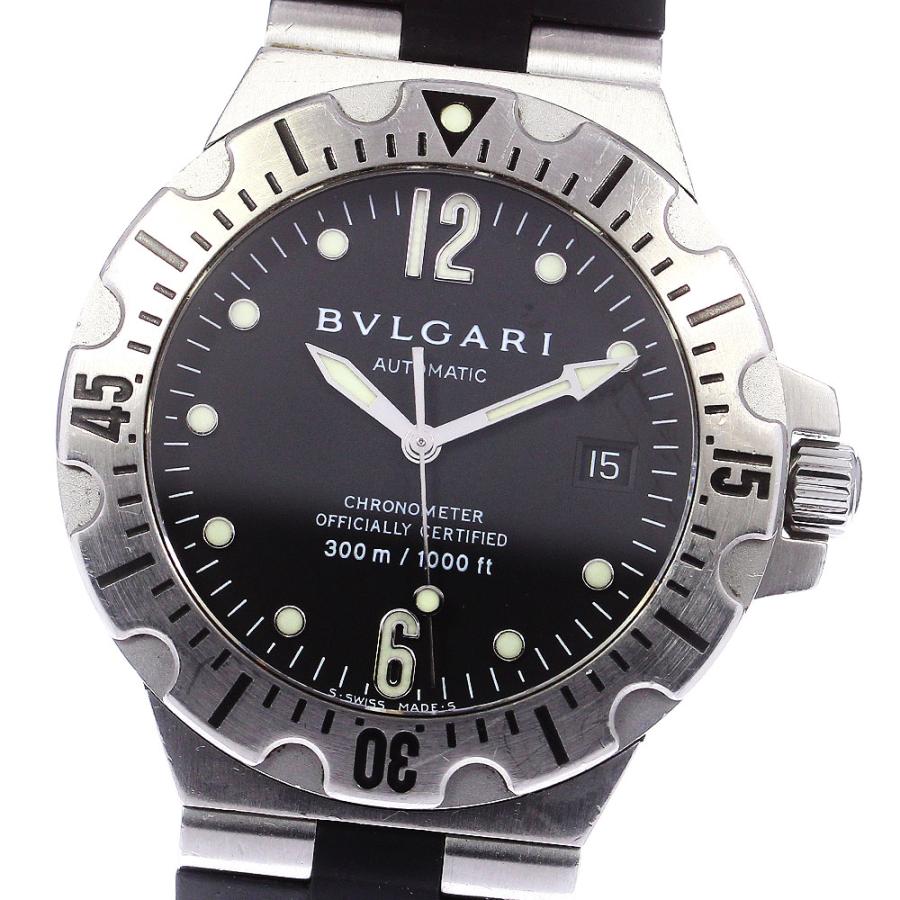 【着後レビューで 送料無料】 BVLGARI ベルト訳あり スクーバ ディアゴノ SD40S ブルガリ ディアゴノ