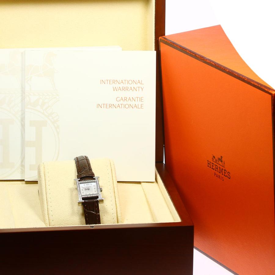 HERMES エルメス HH1.130 Hウォッチ ミニ ダイヤベゼル 11P HERMES エルメス HH1.130 Hウォッチ ミニ ダイヤベゼル 11P