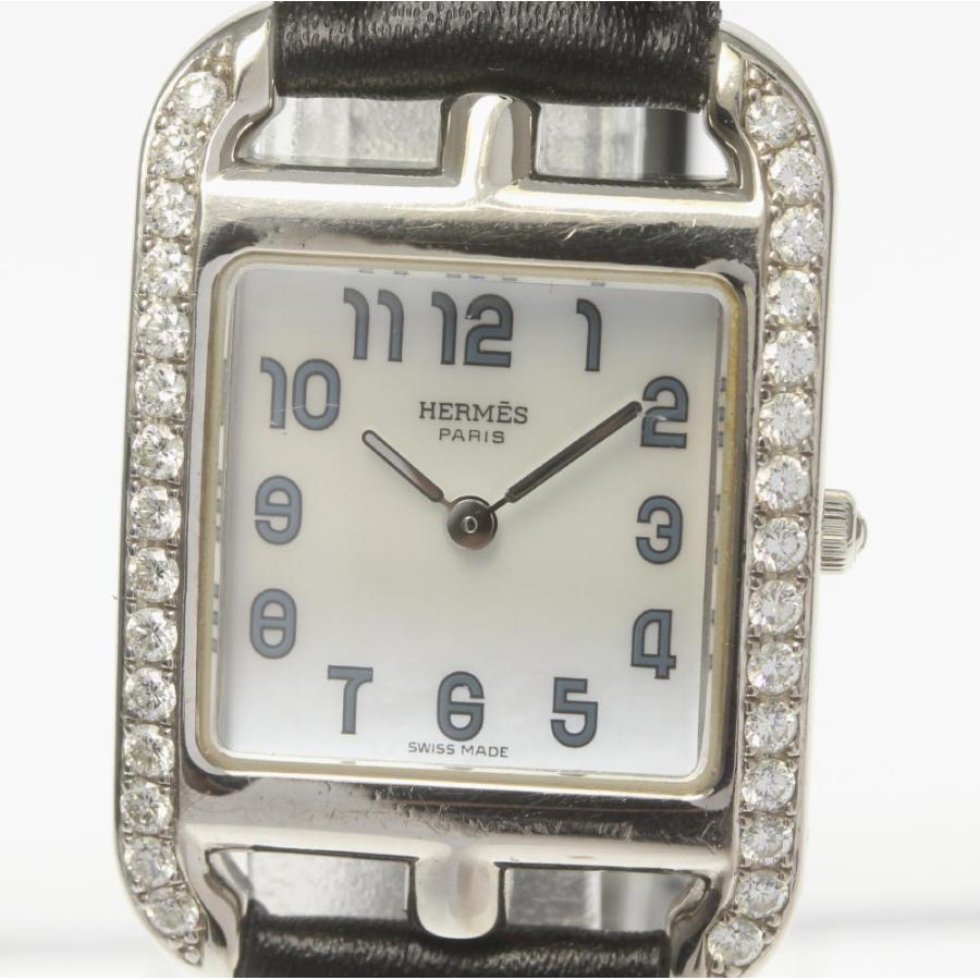 エルメス HERMES CC1.292 ケープコッド K18WG アフターダイヤベゼル クォーツ レディース _771017 HERMES（エルメス） HERMES CC1.292 ケープコッド K18WG アフター