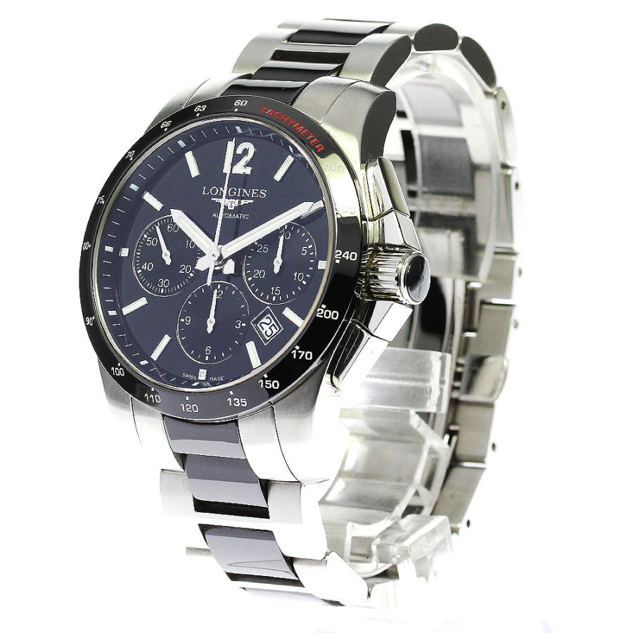 ロンジン コンクエスト L2.744.4 自動巻き クロノグラフ 付属品完品 LONGINES（ロンジン） LONGINES L2.744.4 コンクエスト クロノグラフ