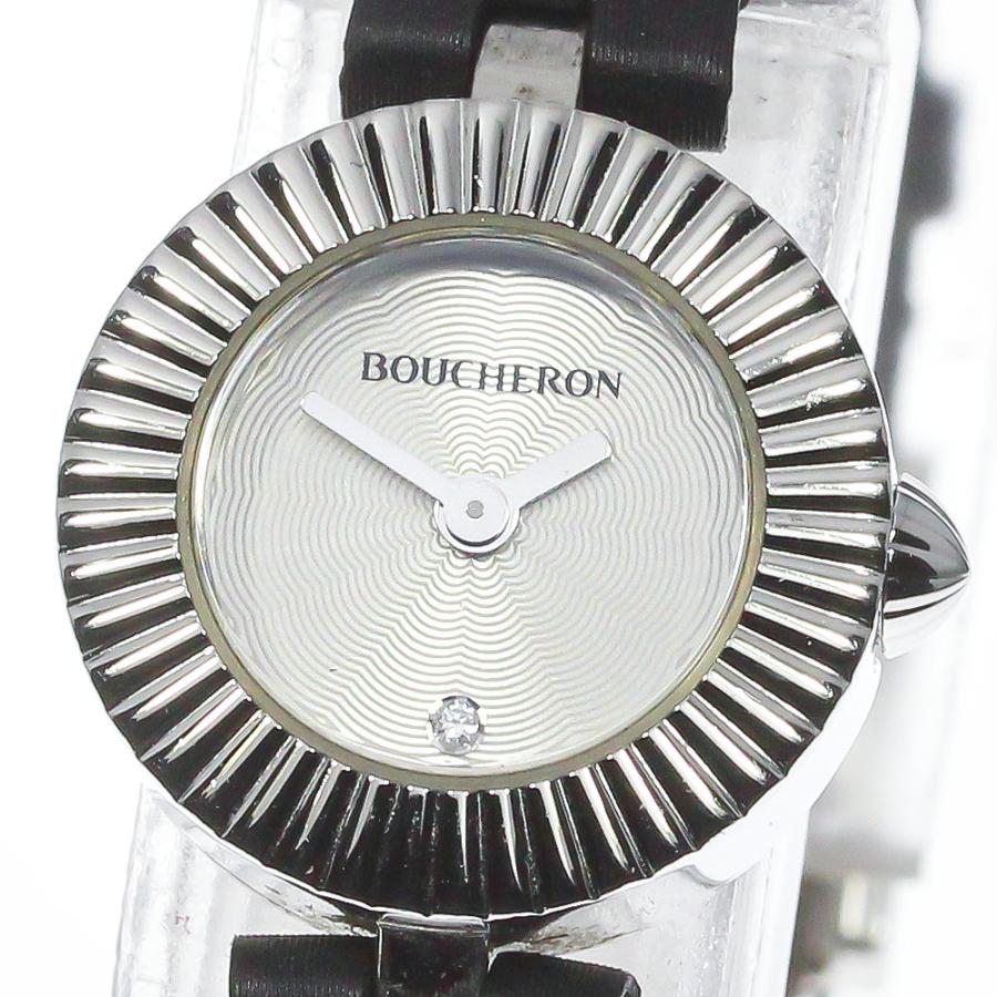 417 ユキコキミジマ 腕時計 天然 1Pダイヤ シェル文字盤 ライン