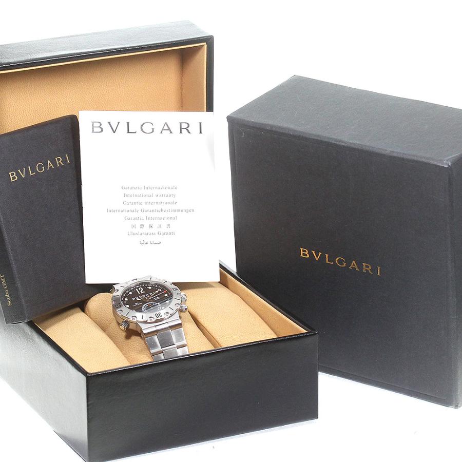 BVLGARI（ブルガリ） BVLGARI SD38SGMT ディアゴノ スクーバ GMT デイト 自動巻き メンズ 箱・保証書付き ...