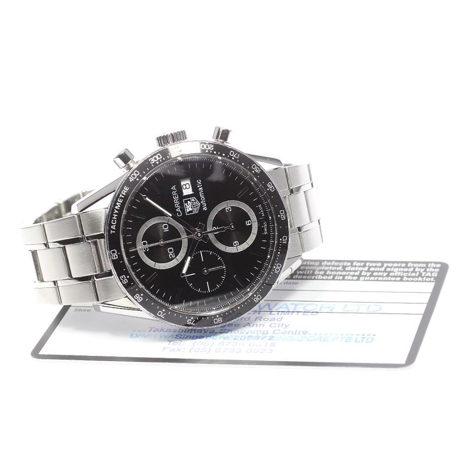 TAG HEUER タグホイヤー CV2010 カレラ クロノグラフ 自動巻き メンズ 保証書付き_772712 : CLOSER Yahoo ...
