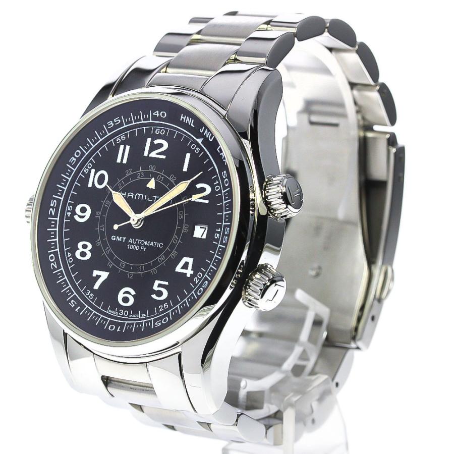 HAMILTON ハミルトン H775050 カーキ UTC GMT 自動巻き メンズ 良品 