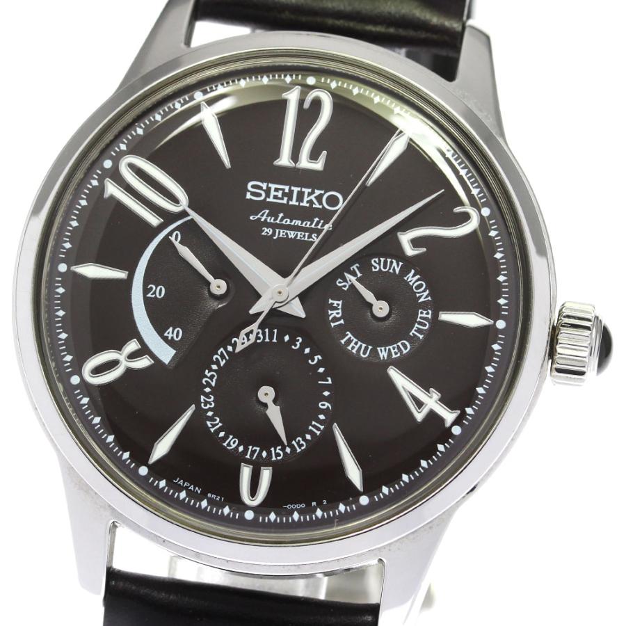 【期間限定！ジモティー見たで5％OFF】SEIKO メカニカル SARC018 6R21-00B0 パワーリザーブ 自動巻き 純正革ベルト腕時計 SEIKO（セイコー） SEIKO SARC019/6R21-00D0 メカニカル 自動巻き