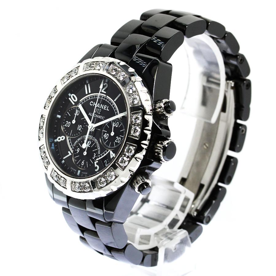 CHANEL（シャネル） CHANEL H1178 J12 ダイヤベゼル ブラック
