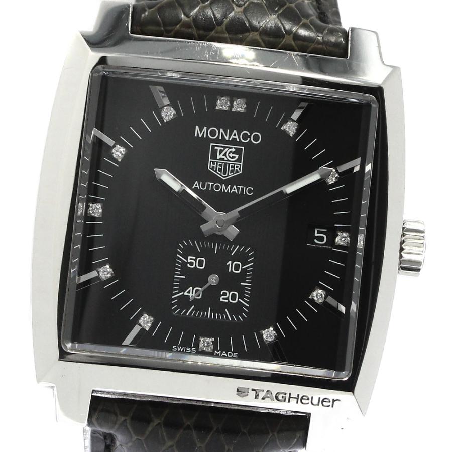 タグホイヤー TAG HEUER WW2117 モナコ 13Pダイヤ 自動巻き メンズ  