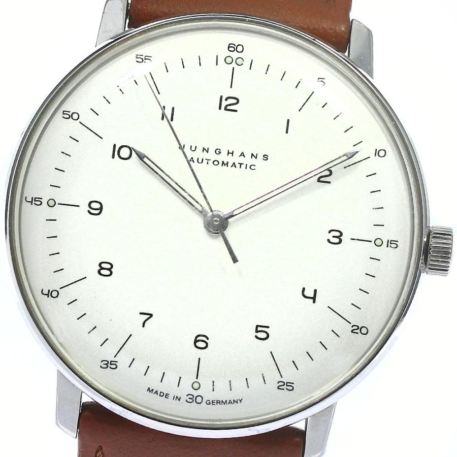 ユンハンス JUNGHANS 27.3500 マックスビル 自動巻き メンズ 箱・保証書付き_774619 774619CLOSER