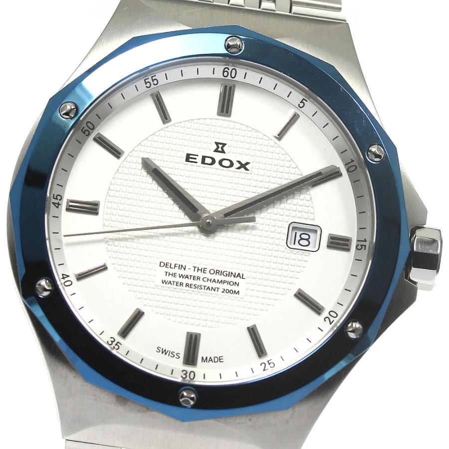 エドックス EDOX 53005 デルフィン デイト クォーツ メンズ 良品 保証書付き_774764 : 774764 : CLOSER ...