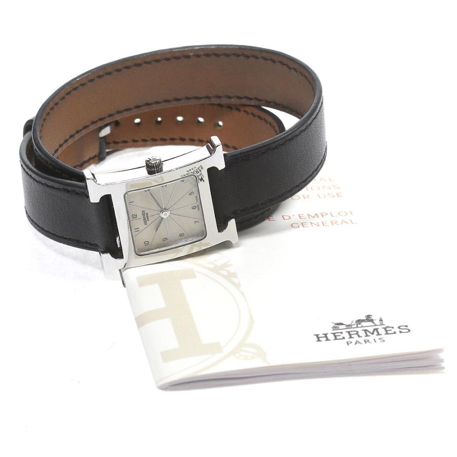 HERMES ベルト訳あり エルメス HH1.210 Hウォッチ ドゥブルトゥール クォーツ レディース _775599 : CLOSER ...