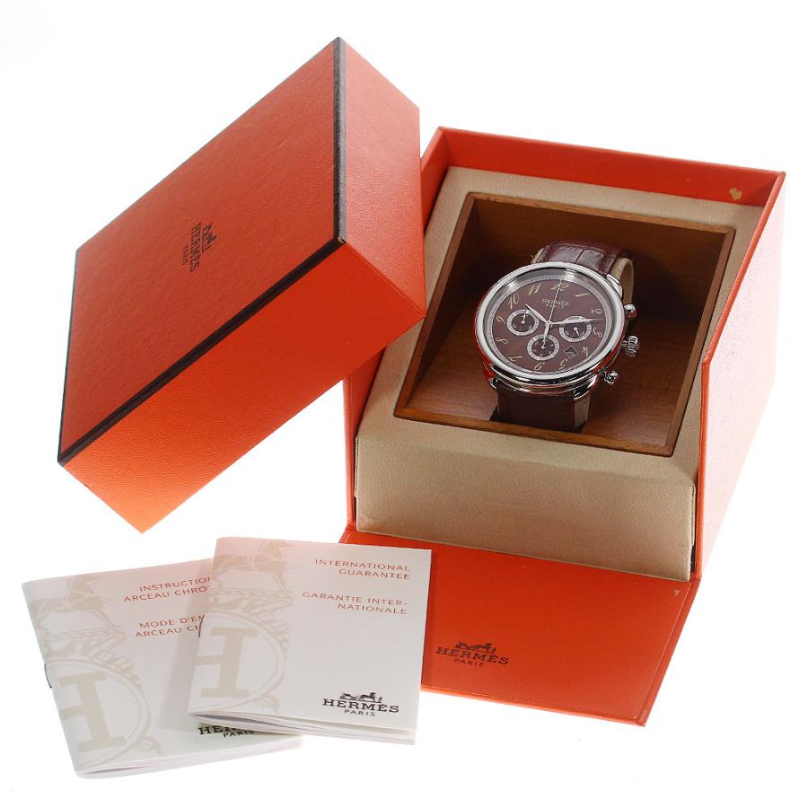 エルメス HERMES AR4.910 アルソー デイト クロノグラフ 自動巻き HERMES（エルメス） HERMES AR4.910 アルソー クロノグラフ 自動巻き