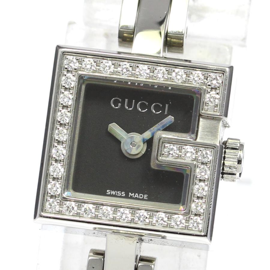 グッチ102 ベゼルダイヤモンドレディースウォッチ腕時計