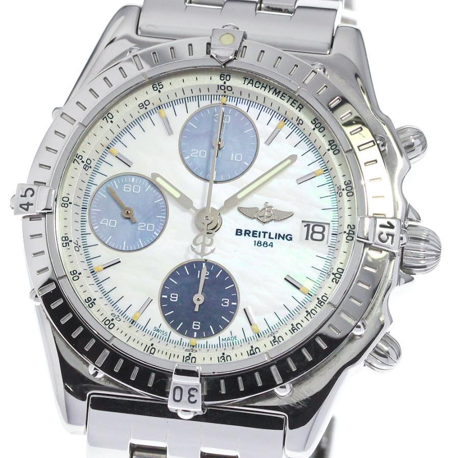 ブライトリング BREITLING A13050.1 クロノマット 自動巻き メンズ 美 