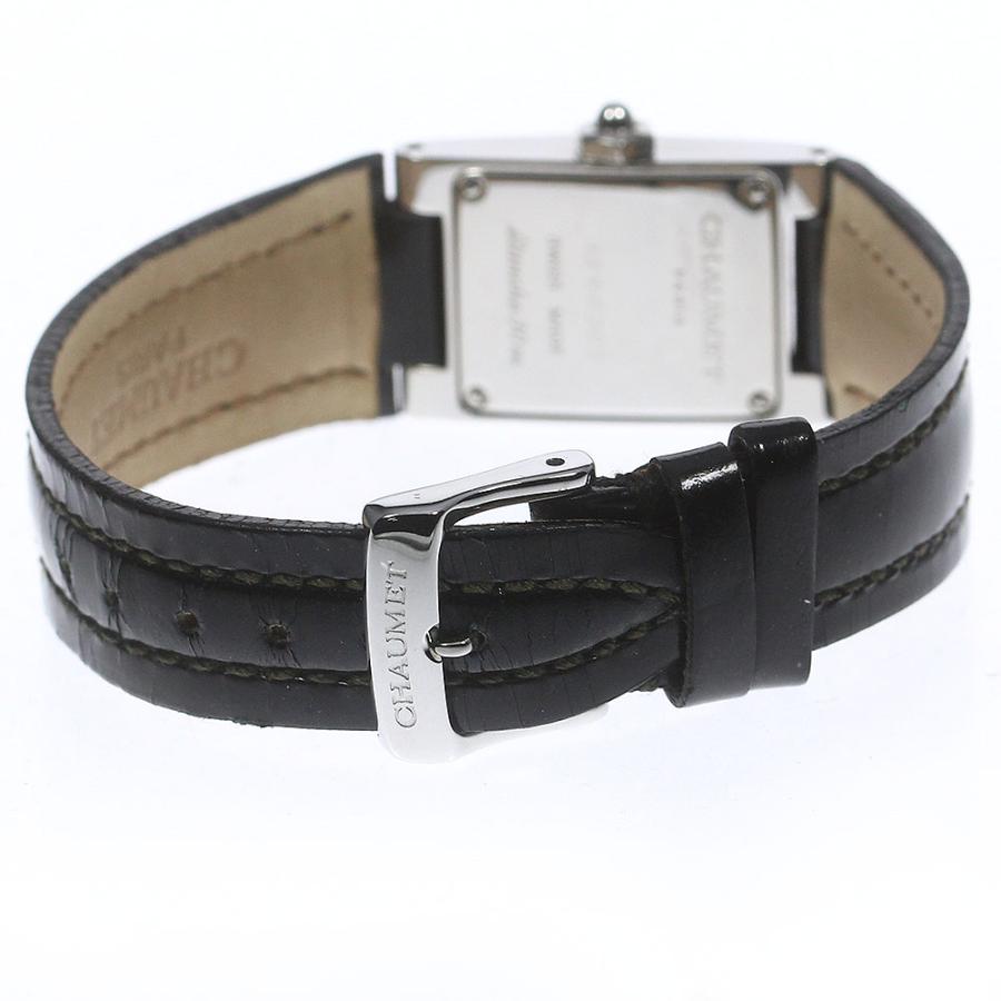 CHARRIOL ショーメ Chaumet スタイル レクタングル 12Pダイヤ クォーツ 