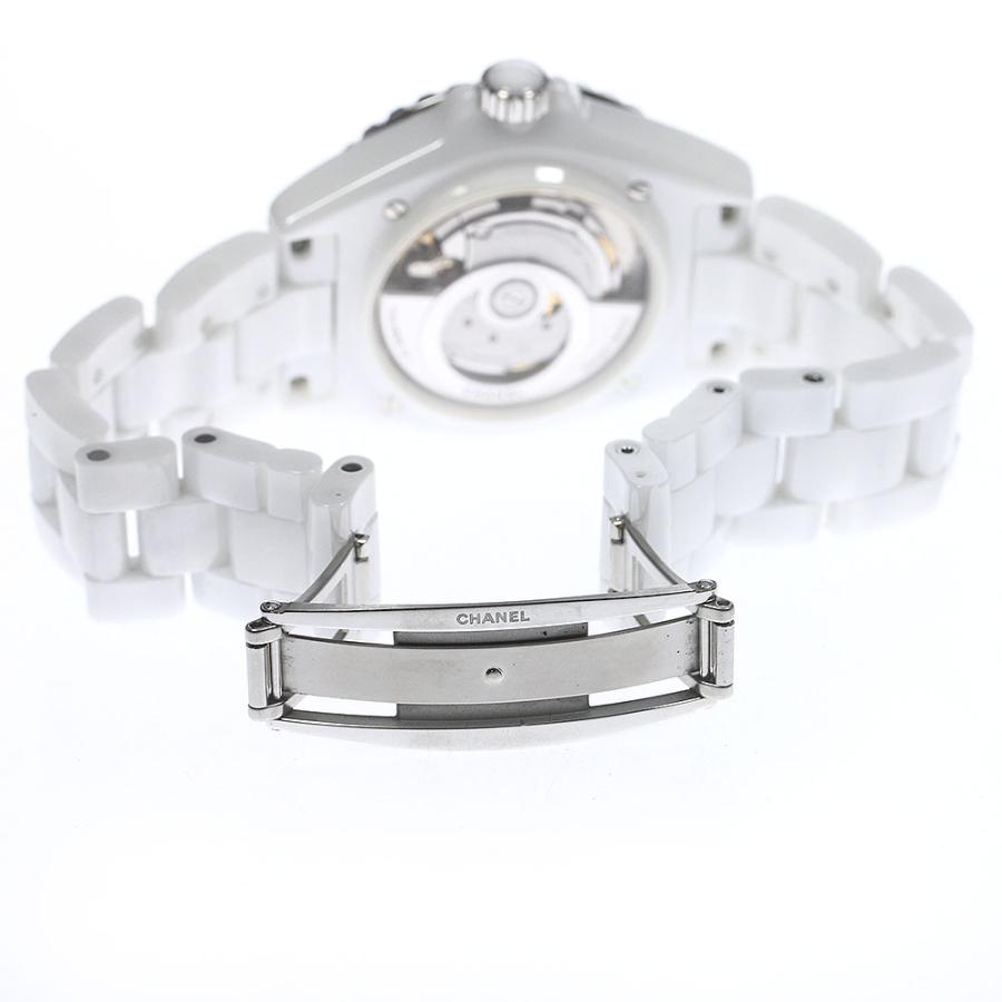 シャネル CHANEL H5700 J12 白セラミック デイト 自動巻き メンズ 美品 箱・保証書付き_777832 CHANEL（シャネル） CHANEL H5700 J12 白セラミック デイト 自動巻き