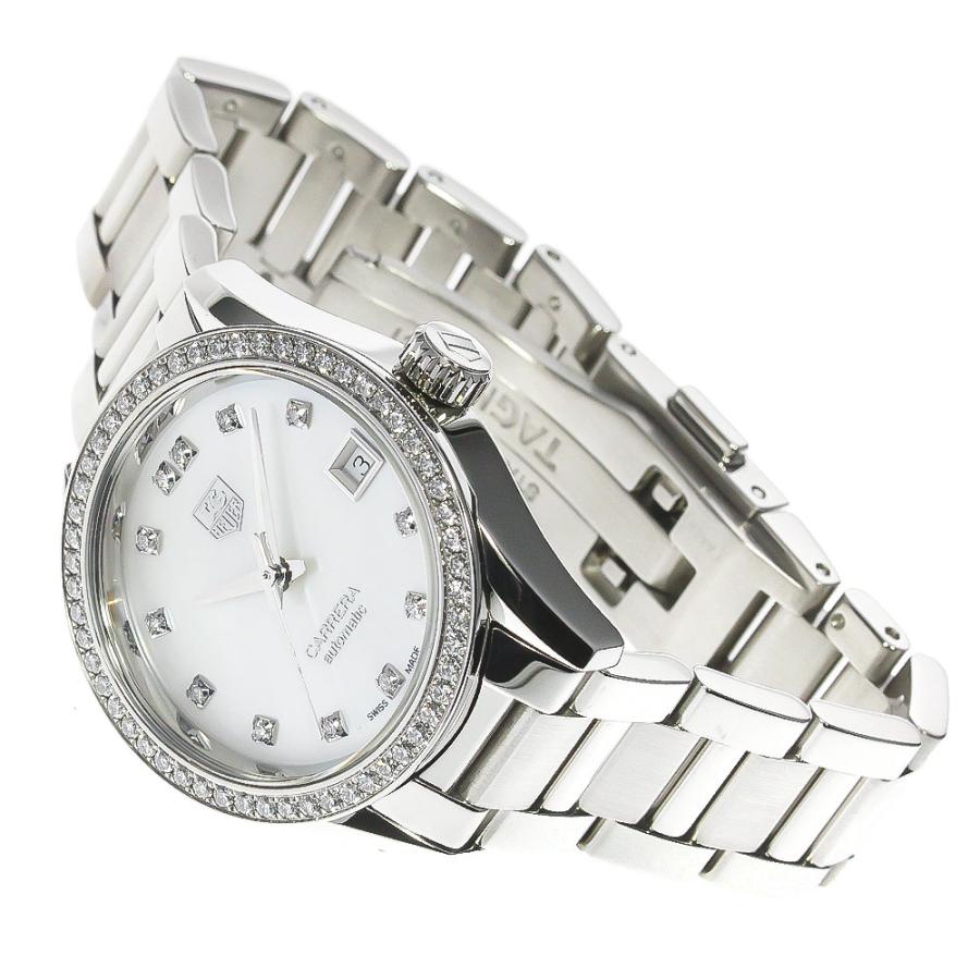 タグホイヤー TAG HEUER WAR2415 カレラ レディキャリバー9 ダイヤベゼル 12P 自動巻き レディース 良品 箱・保証書付き_833902 TAG HEUER（タグ・ホイヤー） TAG HEUER WAR2415 カレラ レディ