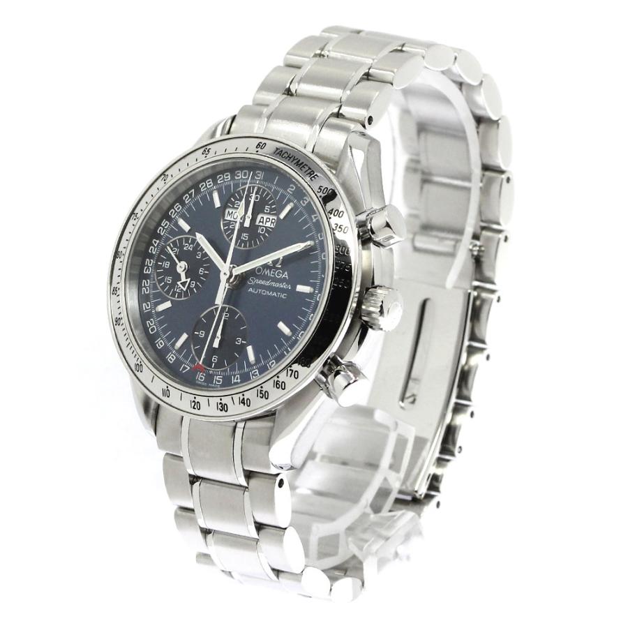 OMEGA 訳あり オメガ 3523.80 スピードマスター トリプルカレンダー クロノグラフ 自動巻き メンズ _779120 ...