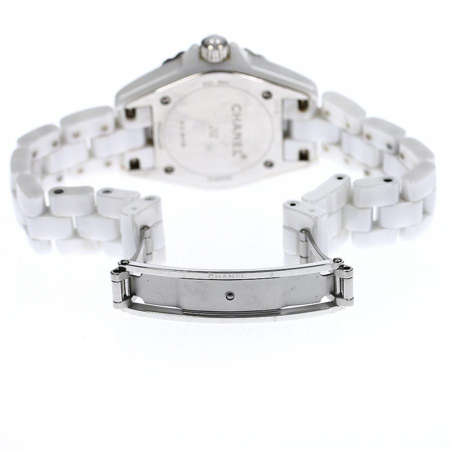 シャネルJ12 33mm 白セラミック　レディース（正規品） CHANEL（シャネル） CHANEL H2422 J12 33mm 白セラミック 8Pダイヤ