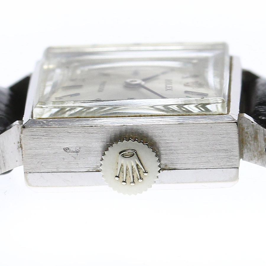 訳あり ロレックス ROLEX プレシジョン K18WG Cal.1400 カットガラス 手巻き レディース _748382【ev15】 ロレックス レディース 時計 2637 カットガラス Cal.1400 プレシジョン