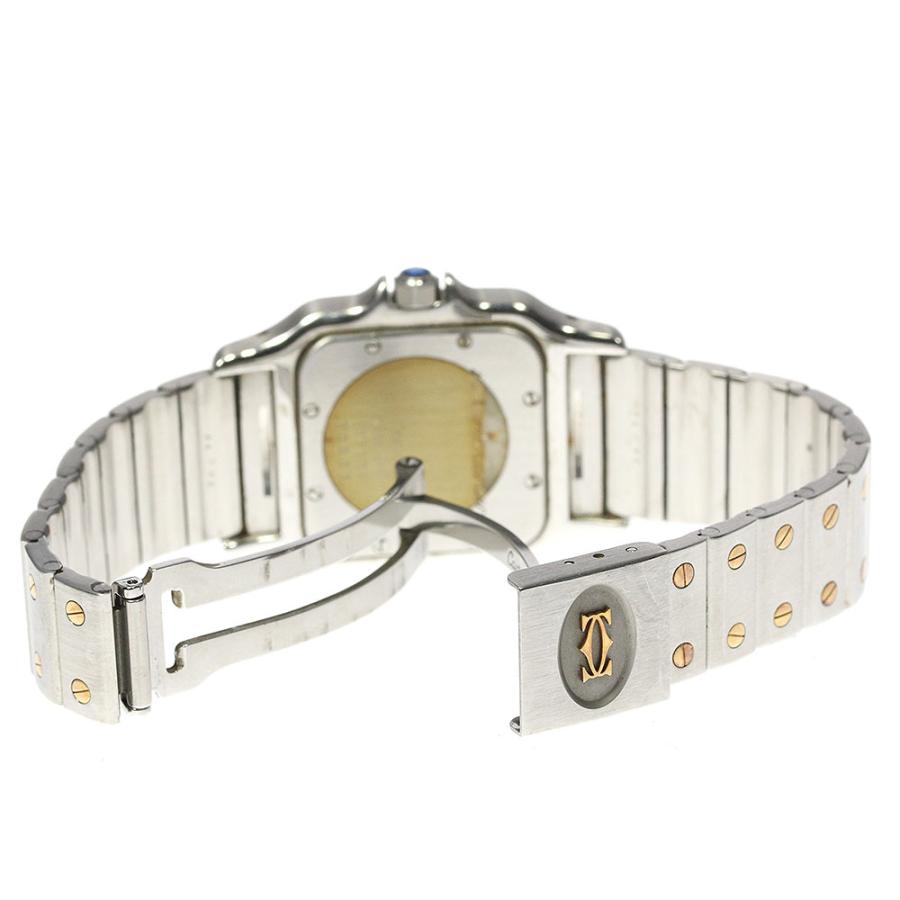 カルティエ CARTIER W20030C4 サントスガルべ LM YGコンビ デイト クォーツ メンズ メーカーOH済_836880 Cartier（カルティエ） CARTIER W20030C4 サントスガルべ LM YGコンビ