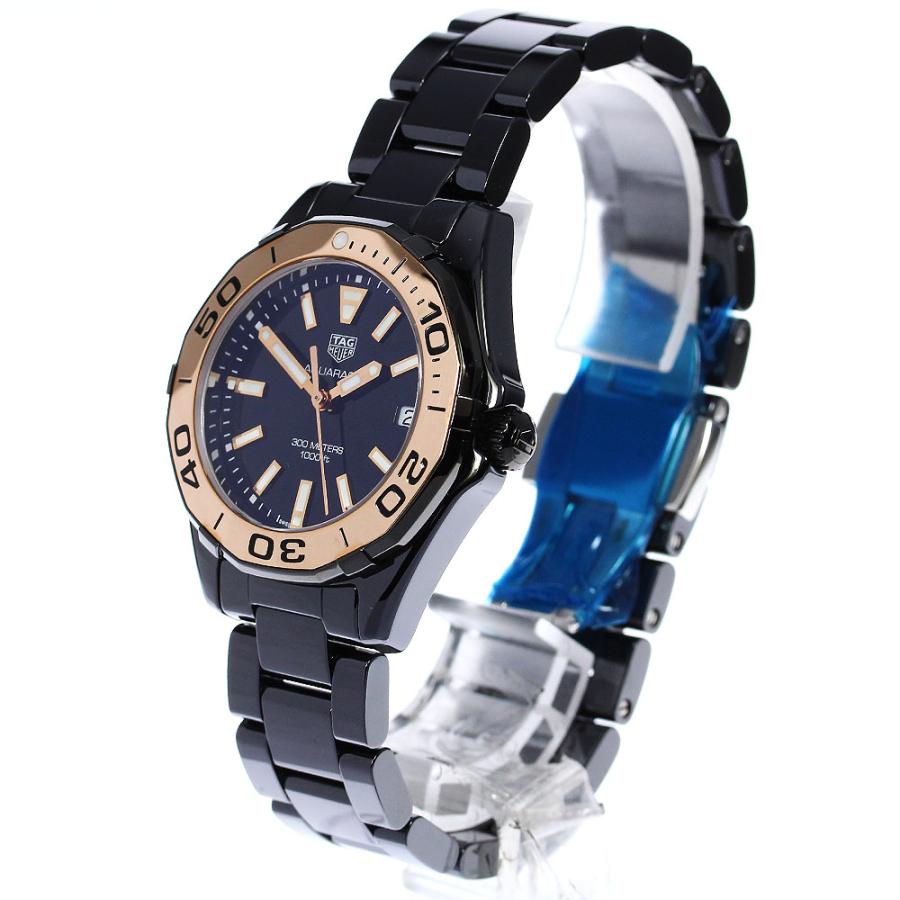 TAG HEUER（タグ・ホイヤー） TAG HEUER WAY1355 アクアレーサー デイト クォーツ レディース 極美品 箱・保証書付き ...