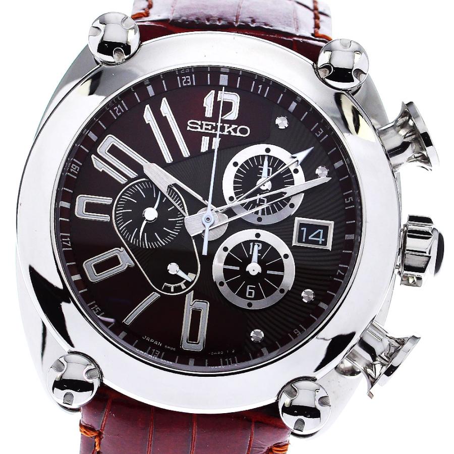 セイコー SEIKO SBLA027/5R86-0AA0 ガランテ GMT クロノグラフ スプリングドライブ メンズ 良品 _780599【ev15】 SEIKO（セイコー） SEIKO SBLA027/5R86-0AA0 ガランテ GMT クロノ