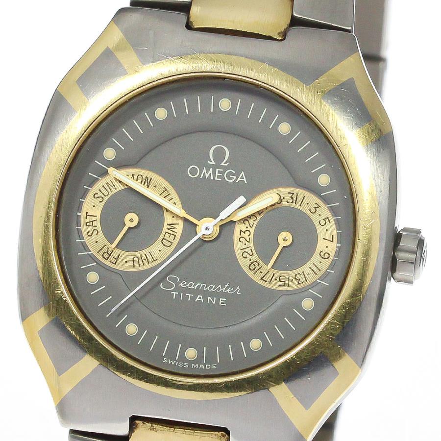 OMEGAオメガ シーマスター ポラリス チタン メンズ 稼働品 OMEGA（オメガ） シーマスター ポラリス チタン/YG デイデイト