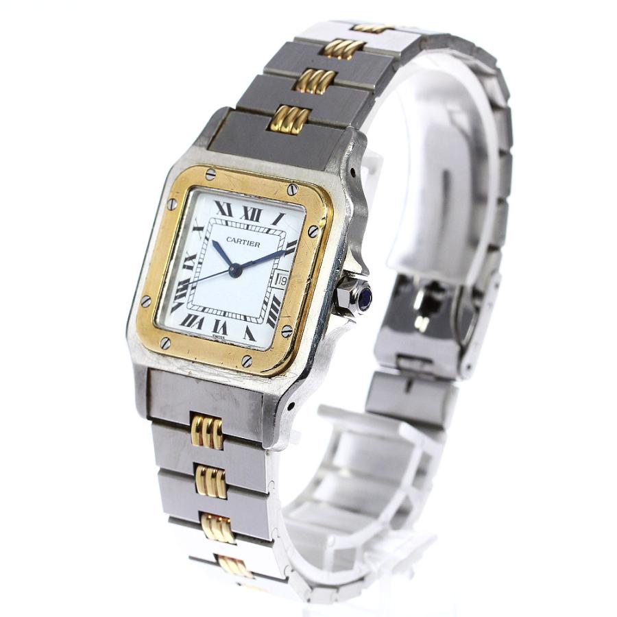 cartier サントス オクタゴン LM カルティエ ゴドロンブレス ガルべ Cartier（カルティエ） 訳あり サントスガルベ LM YGコンビ ゴドロン