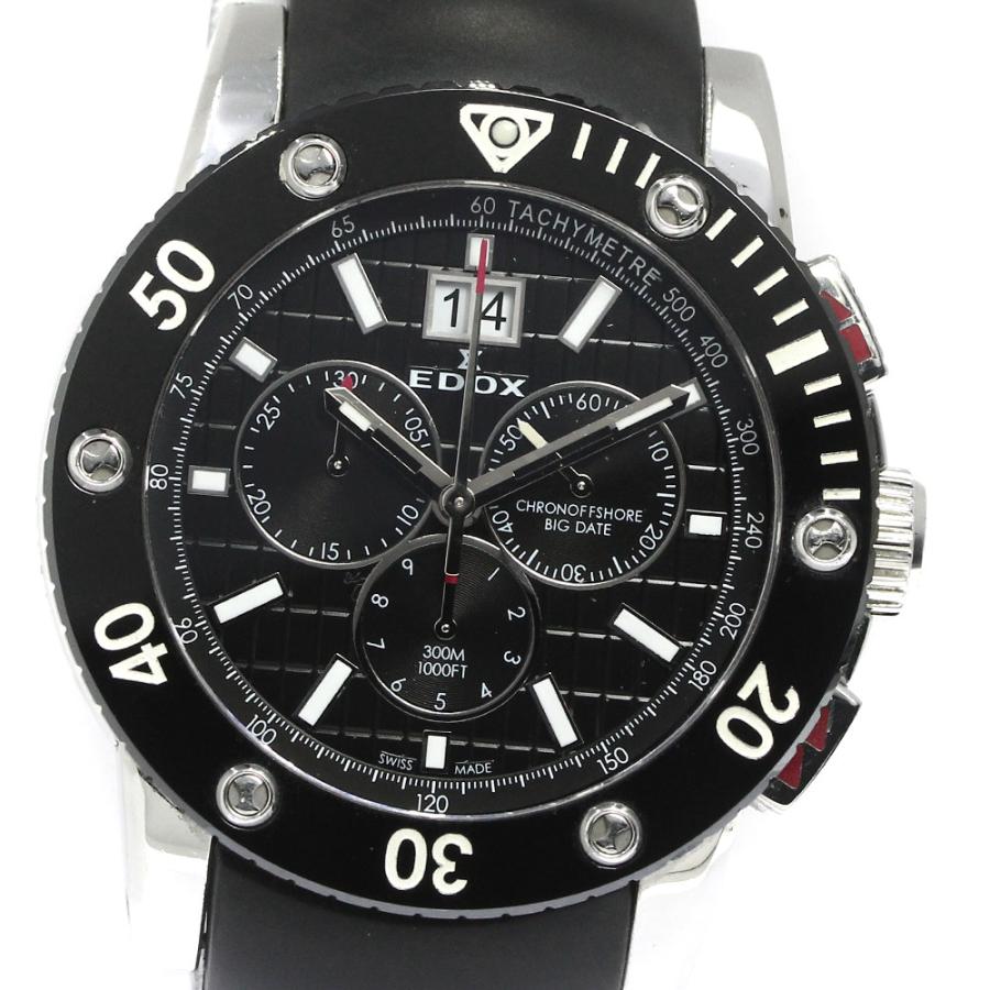 EDOX エドックス クラスワン クロノ ビッグデイト 10012 クォーツ EDOX エドックス 10012 クラスワン クロノオフショア ビッグ
