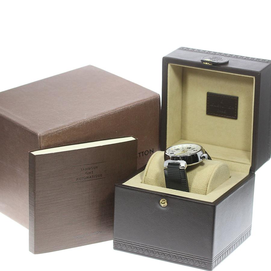 ルイ・ヴィトン LOUIS VUITTON Q113M タンブール GMT デイト 自動巻き メンズ 箱・保証書付き_784397 LOUIS VUITTON（ルイ・ヴィトン） LOUIS VUITTON Q113M タンブール GMT