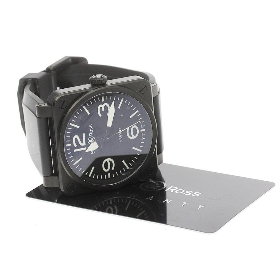 ベル&ロス Bell＆Ross BR03-92BC セラミック 自動巻き メンズ 良品