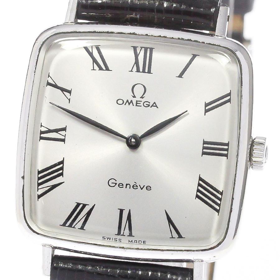 OMEGA Geneve スクエア手巻き時計 ボーイズ