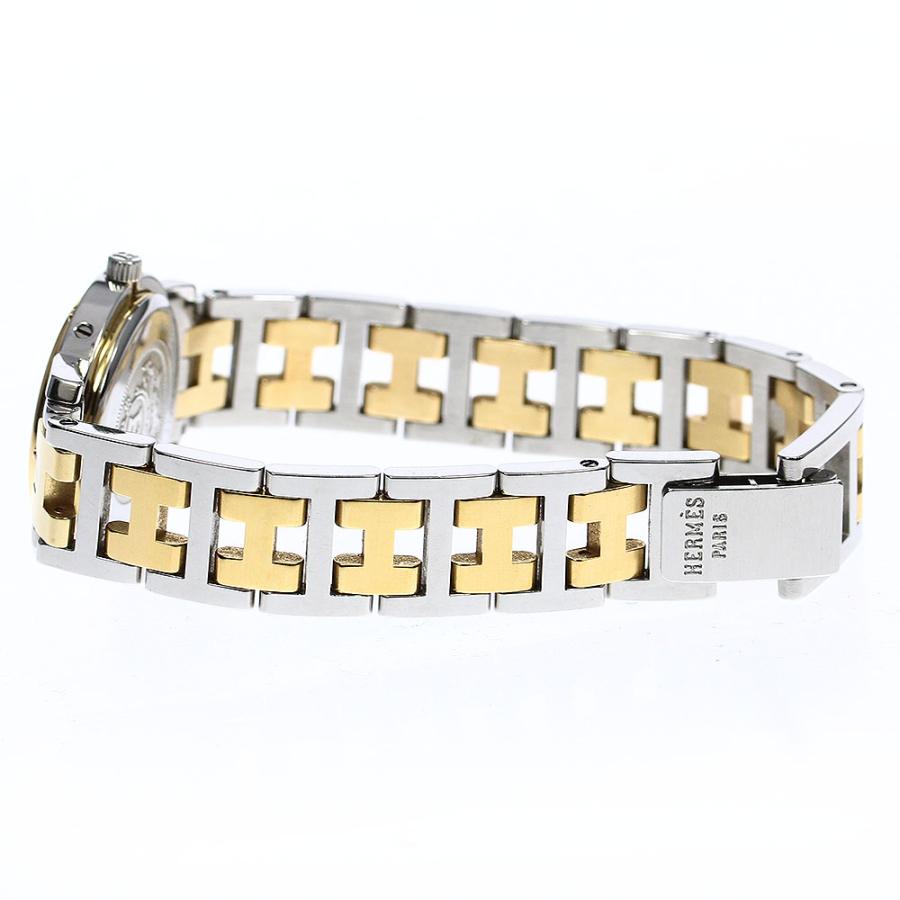 HERMES エルメス クリッパー デイト クォーツ HERMES（エルメス） クリッパー デイト ピンク文字盤 レディース QZ